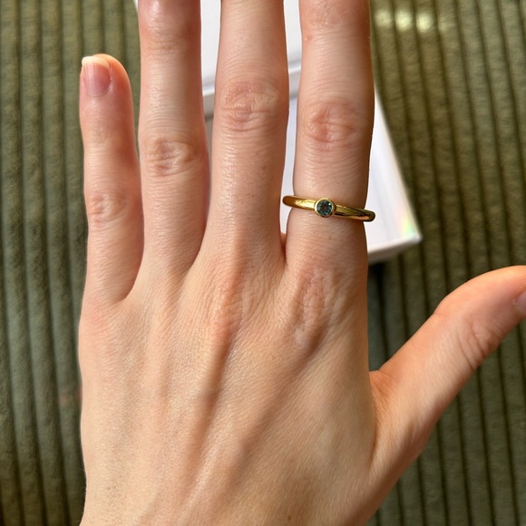 MEJURI Round Gemstone Stacker Ring 💎 - Picture 2 of 10